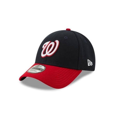 Blue Washington Nationals Hat - New Era MLB The League 9FORTY Adjustable Caps USA2973810